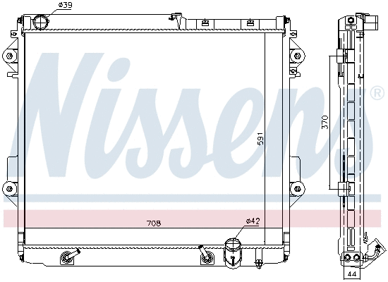 Radiator, engine cooling