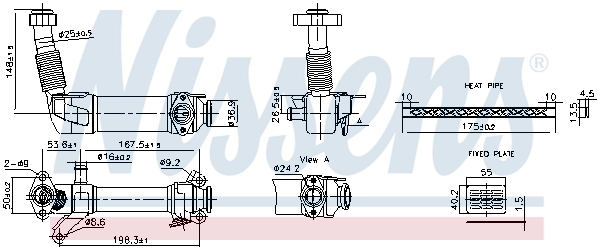 Cooler, exhaust gas recirculation (989280)