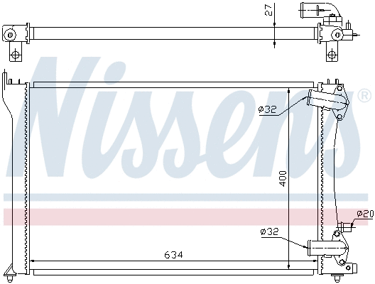 Radiator, engine cooling (691853)