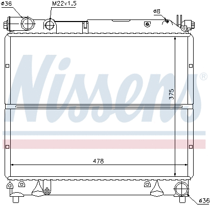 Radiator, engine cooling
