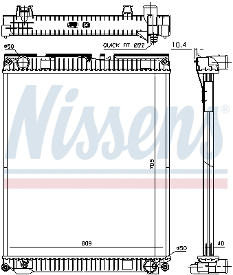Radiator, engine cooling (67227)