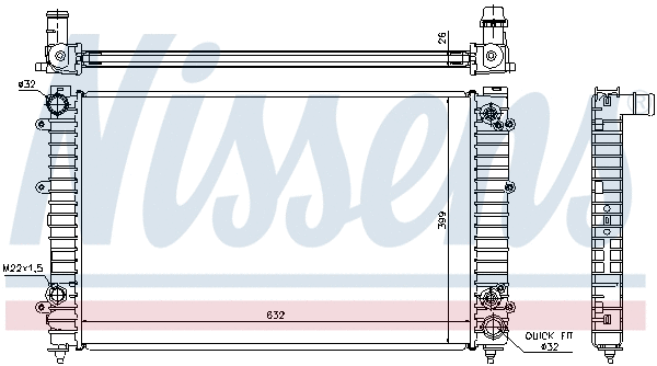 Radiator, engine cooling