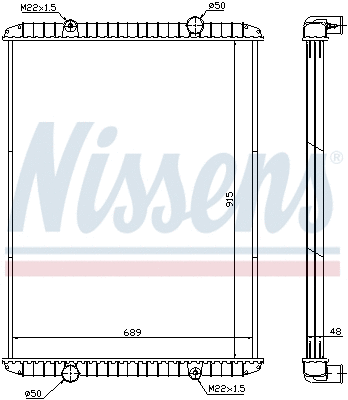Radiator, engine cooling (638480)