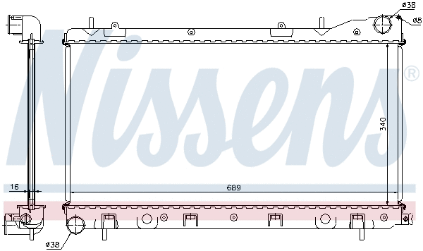Radiator, engine cooling