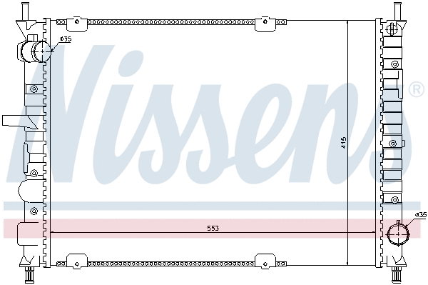 Radiator, engine cooling (697131)