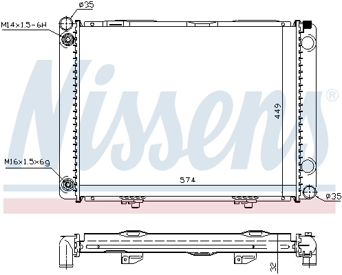 Radiator, engine cooling