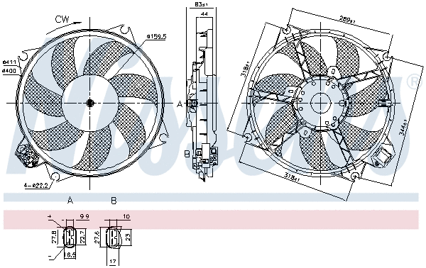 Fan, engine cooling