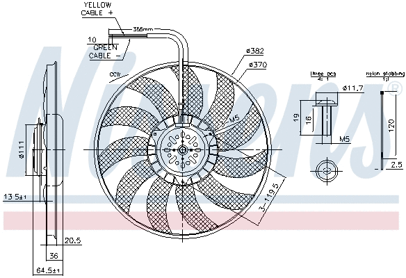 Fan, engine cooling (85732)