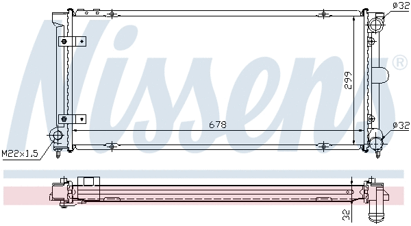 Radiator, engine cooling