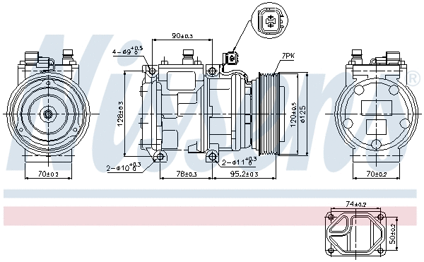 Compressor, air conditioning