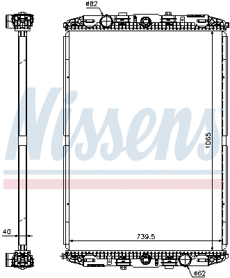 Radiator, engine cooling (67219)