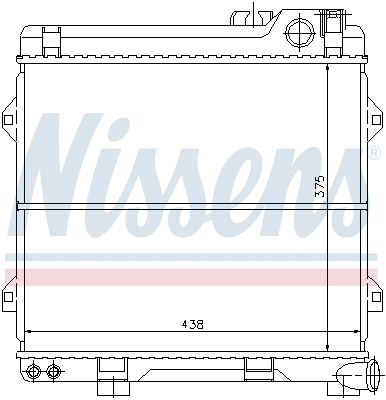 Radiator, engine cooling (60639)