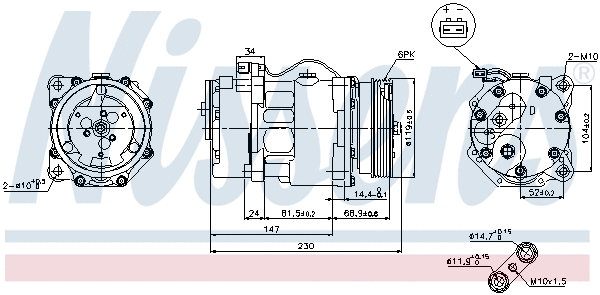 Compressor, air conditioning