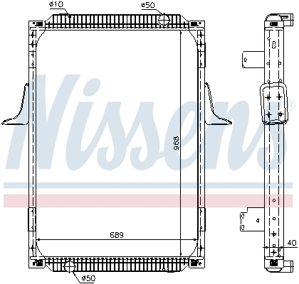Radiator, engine cooling (63787A)