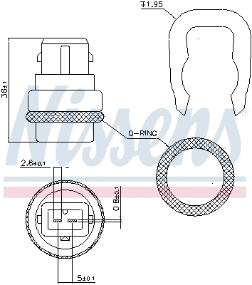 Sensor, coolant temperature