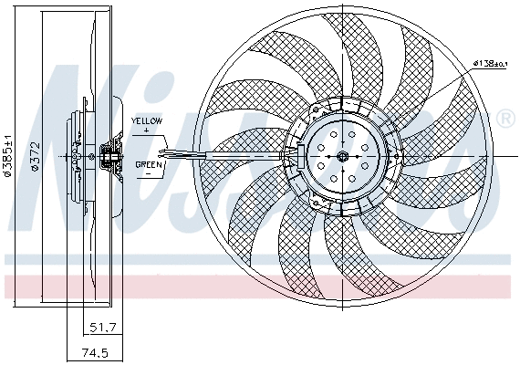 Fan, engine cooling