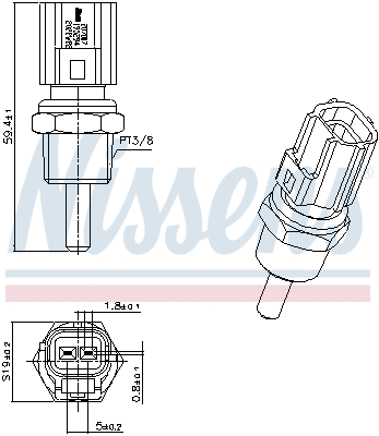 Sensor, coolant temperature