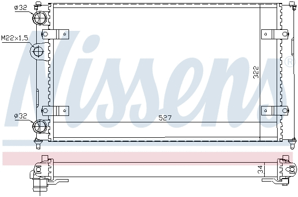 Radiator, engine cooling