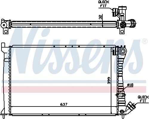 Radiator, engine cooling