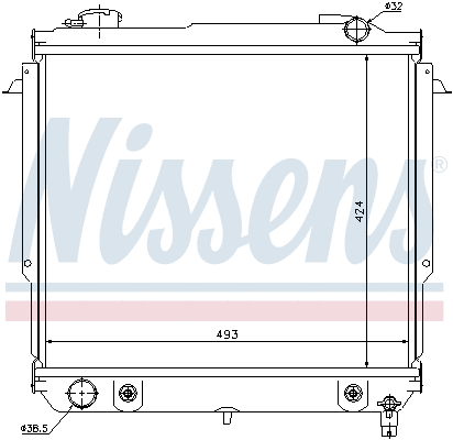 Radiator, engine cooling (60987)