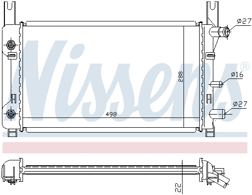 Radiator, engine cooling