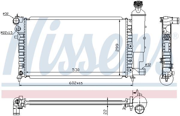 Radiator, engine cooling