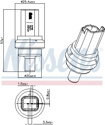 Sensor, coolant temperature