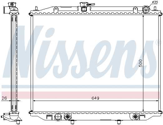 Radiator, engine cooling
