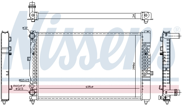 Radiator, engine cooling (699163)