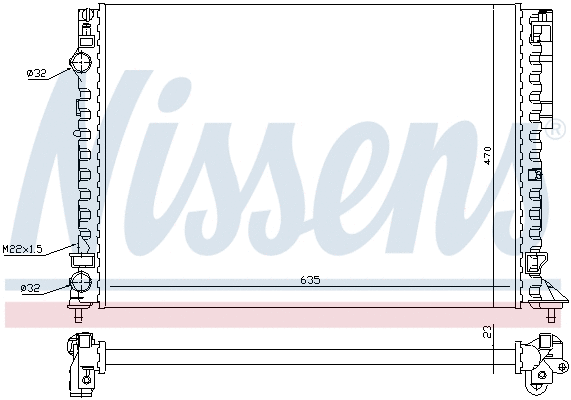 Radiator, engine cooling (696789)