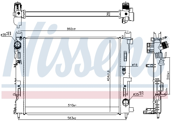 Radiator, engine cooling
