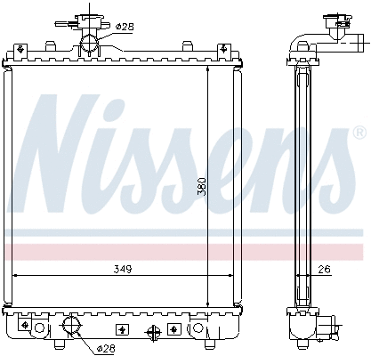 Radiator, engine cooling