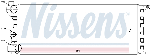 Radiator, engine cooling (690666)