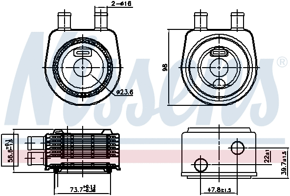 Oil Cooler, engine oil