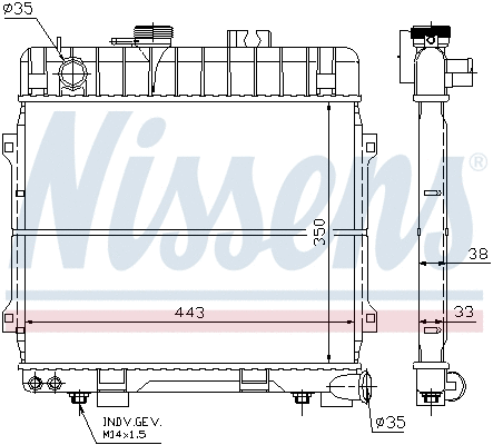 Radiator, engine cooling