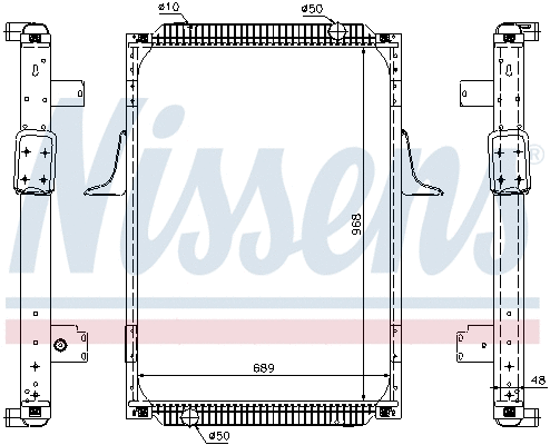 Radiator, engine cooling (67244A)