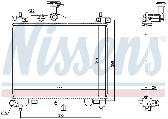 Radiator, engine cooling
