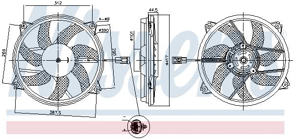 Fan, engine cooling