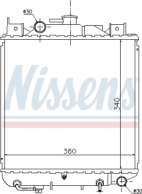 Radiator, engine cooling (64157)