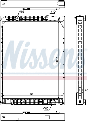 Radiator, engine cooling (67169)