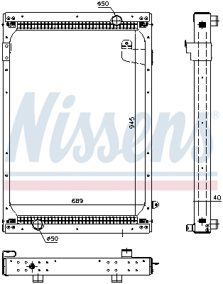 Radiator, engine cooling (67195)