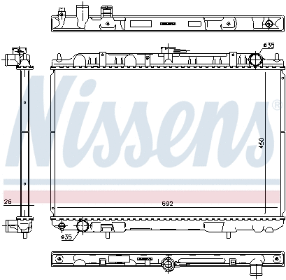 Radiator, engine cooling