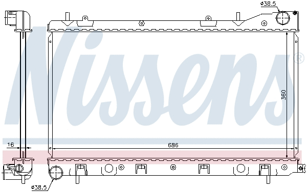 Radiator, engine cooling