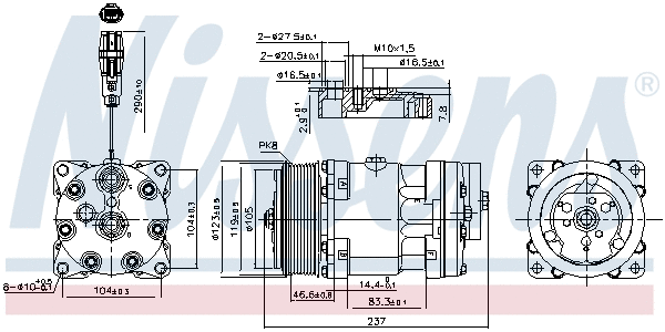 Compressor, air conditioning