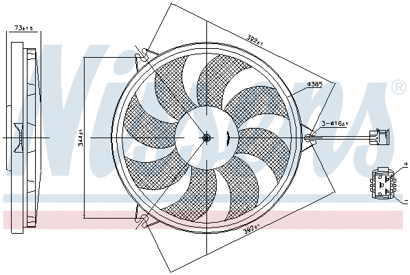 Fan, engine cooling