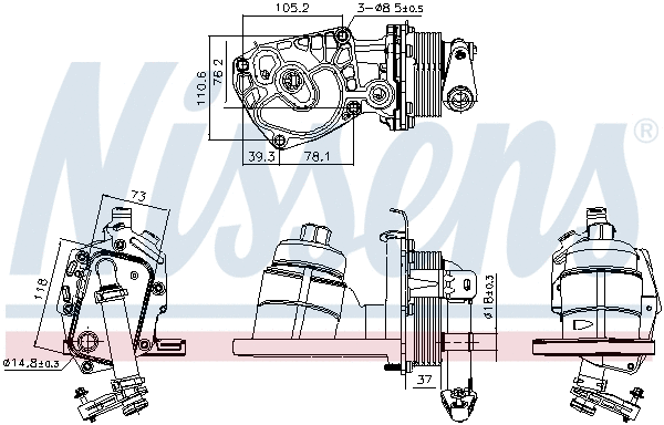 Oil Cooler, engine oil