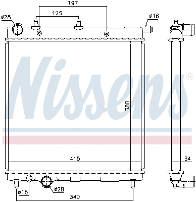 Radiator, engine cooling
