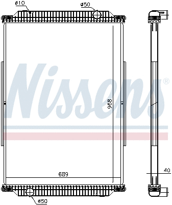 Radiator, engine cooling (637870)