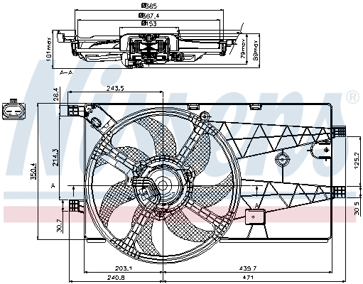 Fan, engine cooling