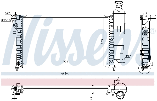 Radiator, engine cooling (692494)
